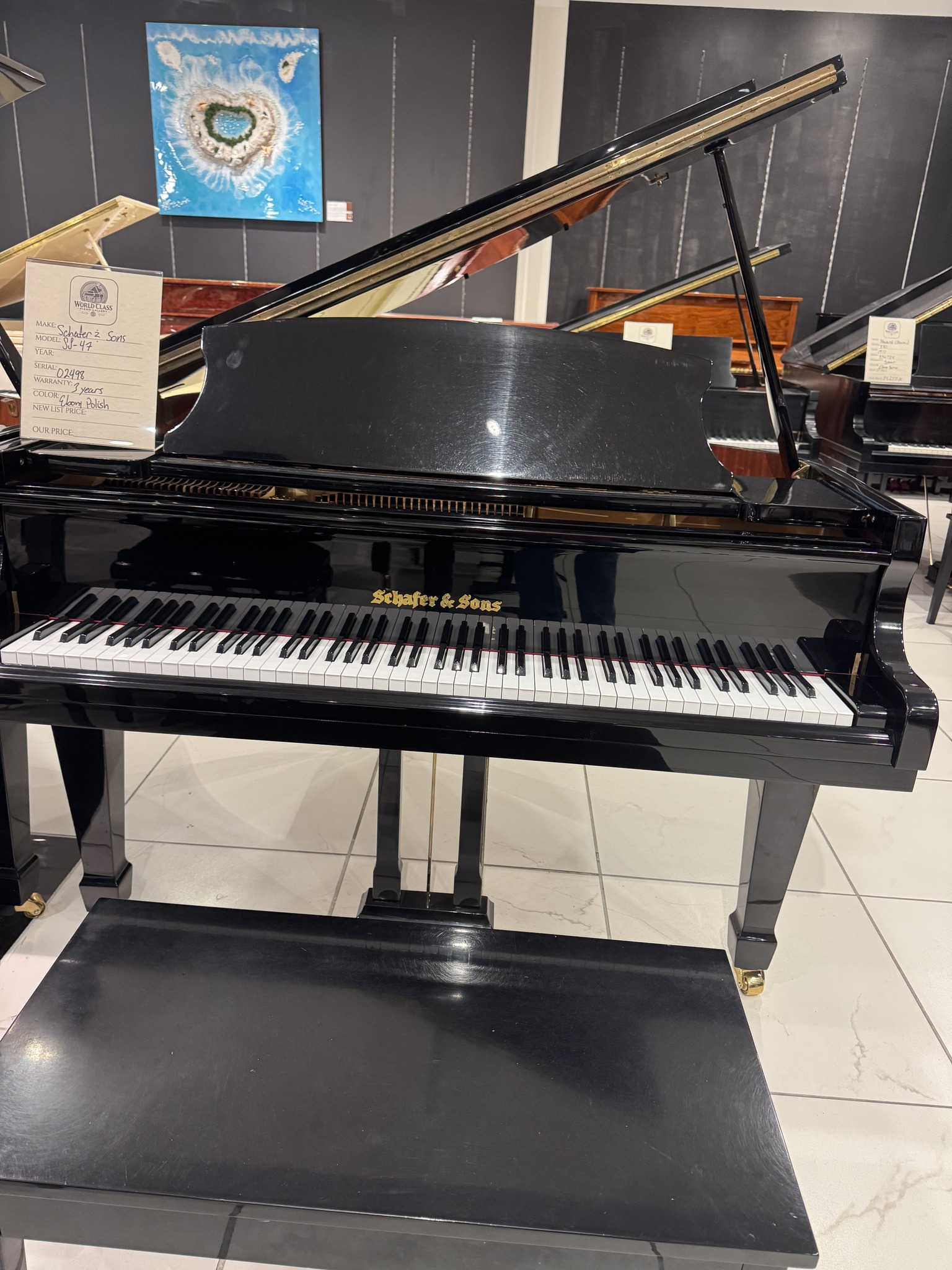 Schäfer & Söhne piano detail