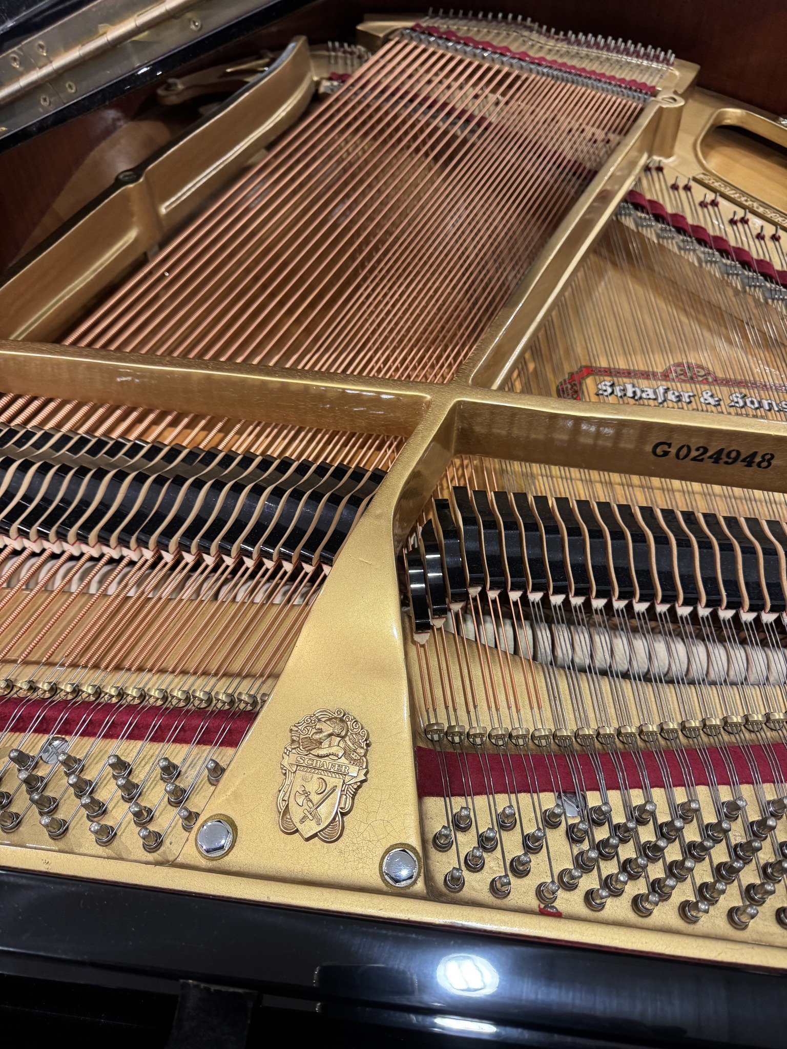 Schäfer & Söhne piano detail