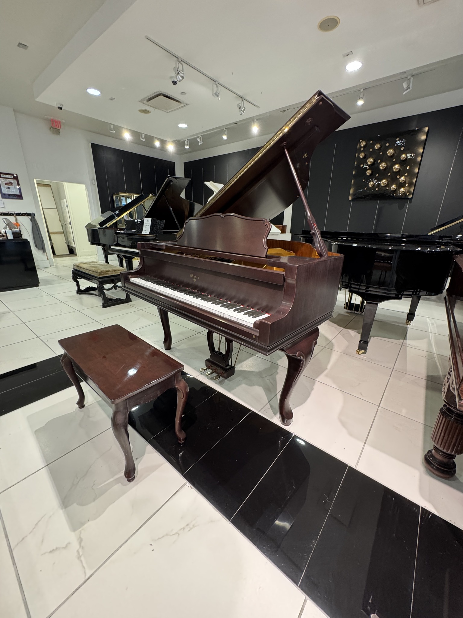 Weber GP-50 Baby Grand piano detail